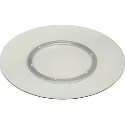 Bissolo Casa Piatti Vassoi<VASSOIO GIREVOLE IN VETRO TEMPERATO E ALLUMINIO 70X0.5CM