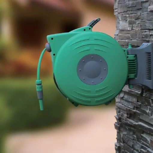 Bissolo Casa Irrigazione E Accessori<Vendita online di AVVOLGICANNA AUTOMATICO 20MT CON CANNA VERDE