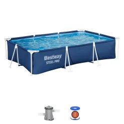 Bissolo Casa Piscine Fuori Terra<Vendita online di BESTWAY - PISCINA STEEL PRO 300X201 H. 66CM 3300LT BLU SCURO