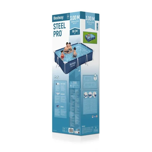 Bissolo Casa Piscine Fuori Terra<Vendita online di BESTWAY - PISCINA STEEL PRO 300X201 H. 66CM 3300LT BLU SCURO