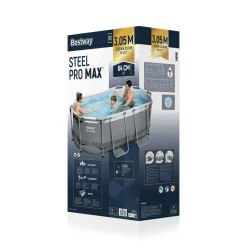 Bissolo Casa Piscine Fuori Terra<Vendita online di BESTWAY - PISCINA STEEL PRO MAX 305X200 H. 84CM 3668LT