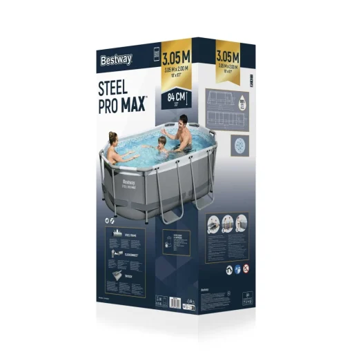 Bissolo Casa Piscine Fuori Terra<Vendita online di BESTWAY - PISCINA STEEL PRO MAX 305X200 H. 84CM 3668LT