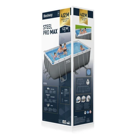 Bissolo Casa Piscine Fuori Terra<Vendita online di BESTWAY - PISCINA POWER STEEL 412X201 H. 122CM 8124LT