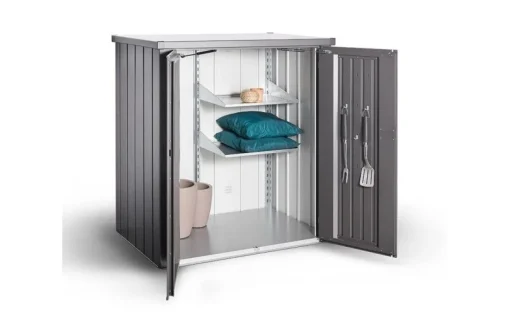 Bissolo Casa Casette E Armadi In Ferro<Vendita online di BIOHORT - ARMADIO ROMEO CM 132X57 H.140 GRIGIO