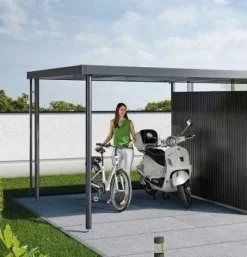 Bissolo Casa Casette E Armadi In Ferro<Vendita online di BIOHORT - TETTO LATERALE X CASETTA HIGHLINE CM 282X195 GRIGIO SCURO