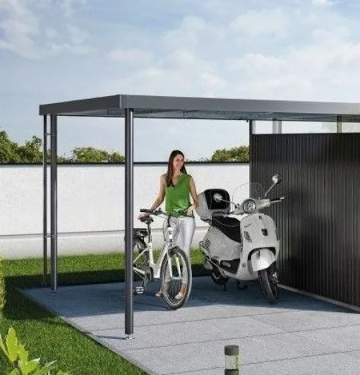 Bissolo Casa Casette E Armadi In Ferro<Vendita online di BIOHORT - TETTO LATERALE X CASETTA HIGHLINE CM 282X195 GRIGIO SCURO