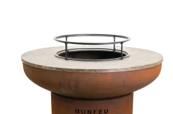 Bissolo Casa Barbecue A Legna E Bracieri<Vendita online di BONFEU - SUPPORTO PER GRIGLIA PER BRACERE DIAM. 44 H 9.5 IN ACCIAIO NERO