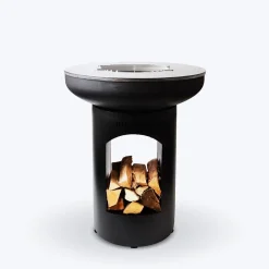 Bissolo Casa Barbecue A Legna E Bracieri<Vendita online di BONFEU - BONBIZA APERTO CM 100X80 ACCIAIO ANTRACITE