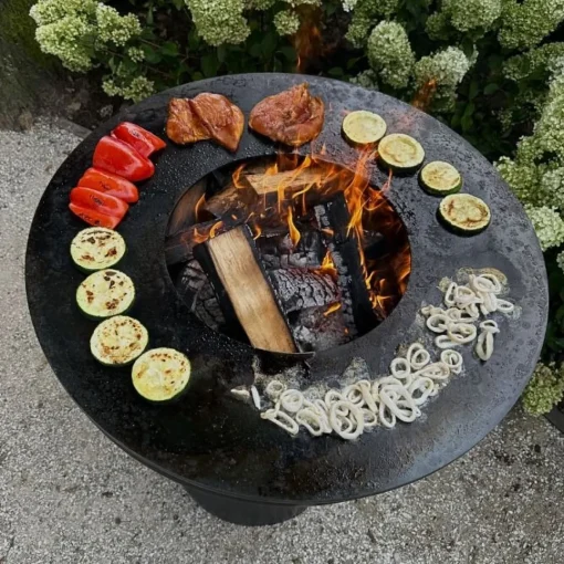 Bissolo Casa Barbecue A Legna E Bracieri<Vendita online di BONFEU - BONBIZA APERTO CM 100X80 ACCIAIO ANTRACITE