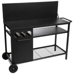 Bissolo Casa Tavolini E Carrelli<Vendita online di CARRELLO CM 120X48 IN METALLO NERO