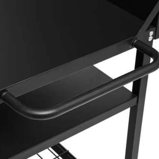 Bissolo Casa Tavolini E Carrelli<Vendita online di CARRELLO CM 120X48 IN METALLO NERO