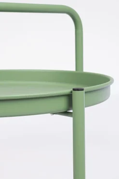 Bissolo Casa Tavolini E Carrelli<Vendita online di CARRELLO AUSTIN DIAM. CM 44.5 H.70 METALLO VERDE FOGLIA OPACO