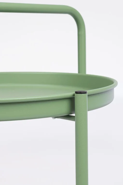 Bissolo Casa Tavolini E Carrelli<Vendita online di CARRELLO AUSTIN DIAM. CM 44.5 H.70 METALLO VERDE FOGLIA OPACO