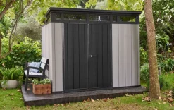 Bissolo Casa Casette E Armadi In Resina<Vendita online di CASETTA ARTISAN CM 277X218 H. 226 GRIGIO E ANTRACITE