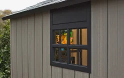 Bissolo Casa Casette E Armadi In Resina<Vendita online di CASETTA OAKLAND CM 230X350 H. 242 GRIGIO E ANTRACITE