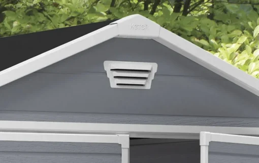 Bissolo Casa Casette E Armadi In Resina<Vendita online di CASETTA MANOR CM 185X152 H. 116 GRIGIO CHIARO E BIANCO