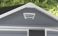 Bissolo Casa Casette E Armadi In Resina<Vendita online di CASETTA MANOR CM 185,8X236,8 H 227 GRIGIO CHIARO E BIANCO