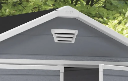 Bissolo Casa Casette E Armadi In Resina<Vendita online di CASETTA MANOR CM 185,8X236,8 H 227 GRIGIO CHIARO E BIANCO