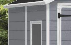 Bissolo Casa Casette E Armadi In Resina<Vendita online di CASETTA MANOR CM 185,8X236,8 H 227 GRIGIO CHIARO E BIANCO