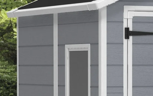 Bissolo Casa Casette E Armadi In Resina<Vendita online di CASETTA MANOR CM 185,8X236,8 H 227 GRIGIO CHIARO E BIANCO