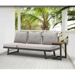 Bissolo Casa Salotti E Salottini<Vendita online di DIVANO DA GIARDINO MULTIFUNZIONE IN ALLUMINIO ANTRACITE
