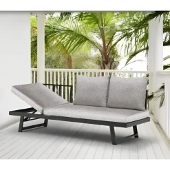 Bissolo Casa Salotti E Salottini<Vendita online di DIVANO DA GIARDINO MULTIFUNZIONE IN ALLUMINIO ANTRACITE