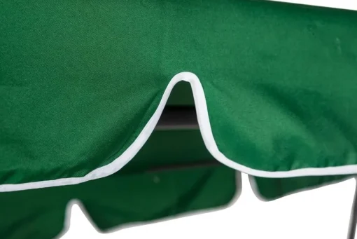 Bissolo Casa Dondoli, Amache E Nidi<Vendita online di DONDOLO 3 POSTI IN METALLO SILVER E POLIESTERE RIGATO VERDE/BIANCO