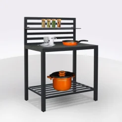 Bissolo Casa Cucine Da Esterno<Vendita online di ELEMENTO CUCINA DA ESTERNO 90X60 H.126 NERO