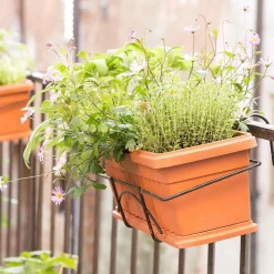 Bissolo Casa Fioriere<Vendita online di FIORIERA BALCONELLA COLOR TERRACOTTA 40X17,5X15CM