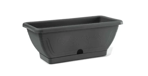 Bissolo Casa Vasi<Vendita online di FIORIERA CASSETTA MOD. VENEZIA 50X19X16CM ANTRACITE