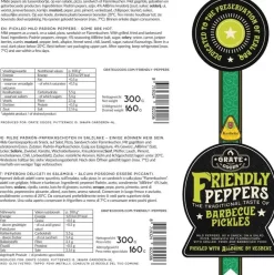 Bissolo Casa Rub E Salse<Vendita online di GRATE GOODS - FRIENDLY PEPPERS BARBECUE PICKLES 370ML