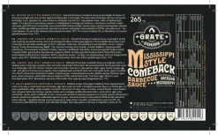 Bissolo Casa Rub E Salse<Vendita online di GRATE GOODS - SALSA BARBECUE MISSISSIPPI STYLE COMEBACK 265ML