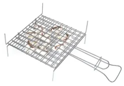 Bissolo Casa Griglie<Vendita online di GRATICOLA DOPPIA INCROCIATA 24X25 CM CROMATA