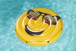 Bissolo Casa Materassini, Gonfiabili E Accessori<Vendita online di ISOLA GONFIABILE DIAM. 188 GIALLO CON STAMPA SMILE