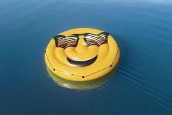 Bissolo Casa Materassini, Gonfiabili E Accessori<Vendita online di ISOLA GONFIABILE DIAM. 188 GIALLO CON STAMPA SMILE