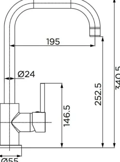 Bissolo Casa Miscelatori Cucina<Vendita online di LINEA FLORIDA - MISCELATORE MONOCOMANDO LAVELLO CROMATO: Miscelatori cucina