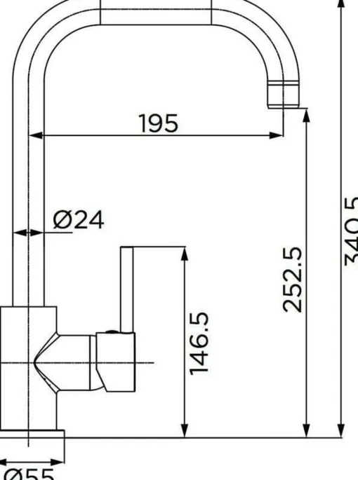 Bissolo Casa Miscelatori Cucina<Vendita online di LINEA FLORIDA - MISCELATORE MONOCOMANDO LAVELLO CROMATO: Miscelatori cucina