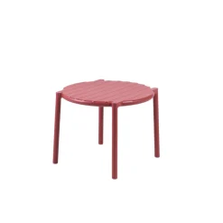 Bissolo Casa Nardi<Vendita online di NARDI OUTDOOR - TAVOLINO MOD.DOGA DIAM CM 49,5 POLIPROPILENE MARSALA