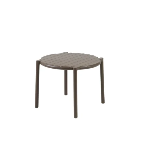 Bissolo Casa Nardi<Vendita online di NARDI OUTDOOR - TAVOLINO MOD.DOGA DIAM CM 43,5 POLIPROPILENE TABACCO