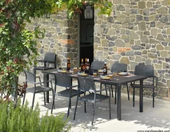 Bissolo Casa Nardi<Vendita online di NARDI OUTDOOR - TAVOLO ALL. LIBECCIO CM 160X100 ANTRACITE