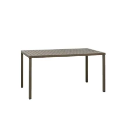 Bissolo Casa Nardi<Vendita online di NARDI OUTDOOR - TAVOLO FISSO CUBE CM 140X80 IN ALLUMINIO TABACCO
