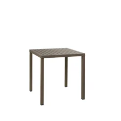 Bissolo Casa Nardi<Vendita online di NARDI OUTDOOR - TAVOLO FISSO CUBE CM 70X70 IN ALLUMINIO TABACCO