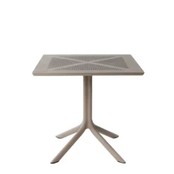 Bissolo Casa Nardi<Vendita online di NARDI OUTDOOR - TAVOLO MOD. CLIPX 80X80 CM POLIPROPILENE TORTORA