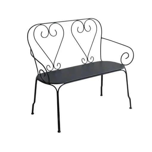 Bissolo Casa Panchine<Vendita online di PANCHINA MOD. LIBERTY CM 107X48 H.92 IN METALLO ANTRACITE
