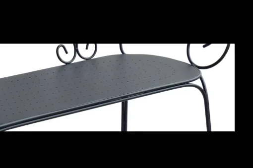 Bissolo Casa Panchine<Vendita online di PANCHINA MOD. LIBERTY CM 107X48 H.92 IN METALLO ANTRACITE