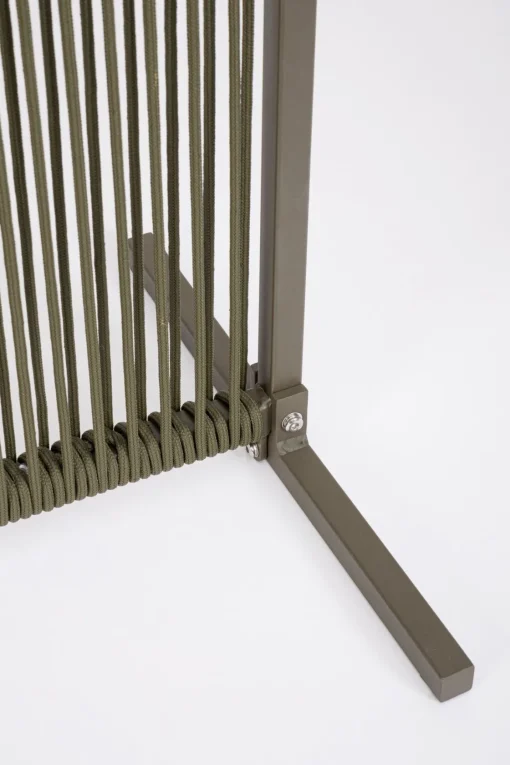 Bissolo Casa Grigliati E Paraventi<Vendita online di PARAVENTO PAXSON CM 180X30 H. 120 IN METALLO E CORDA VERDE OLIVA