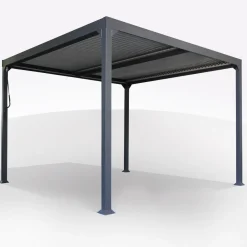 Bissolo Casa Gazebi E Accessori<Vendita online di PERGOLA BIOCLIMATICA IN ALLUMINIO 3X3 CON LAMELLE REGOLABILI