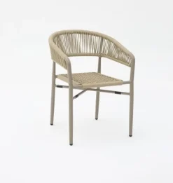 Bissolo Casa Salotti E Salottini<Vendita online di POLTRONCINA IN ALLUMINIO E CORDA BEIGE