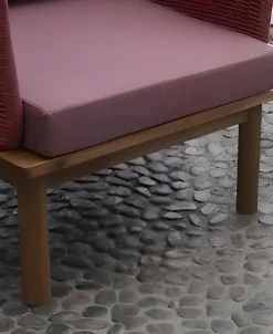 Bissolo Casa Sedie In Legno<Vendita online di POLTRONA SANTA MARIA ROSSA ACACIA E CORDA CORALLO