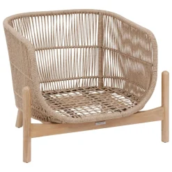Bissolo Casa Sedie In Legno<Vendita online di POLTRONA MOD DEONA ALLUMINIO E ACACIA NATURALE